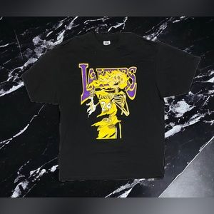 NEW Capn On Melrose Lakers Kobe Skeleton T Shirt Sz Small  Shaka Heavy Tee
